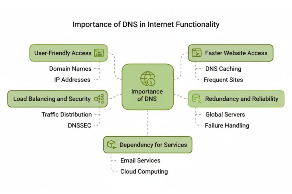 DNS Lookup Flow Diagram Labelled